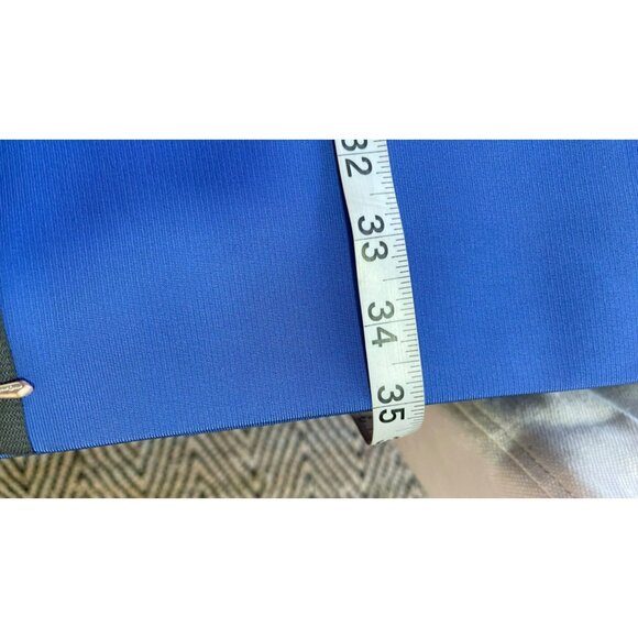 Victoria Beckham $1768 Colorblock Front Pocket Sleeveless Grey Blue Sz 8 - Picture 9 of 9